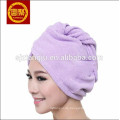 Mikrofaser-Haar-Verpackungs-Tuch-trocknende Bad-Badekurort-Kopf-Kappe Turban-Verpackungs-Torsion